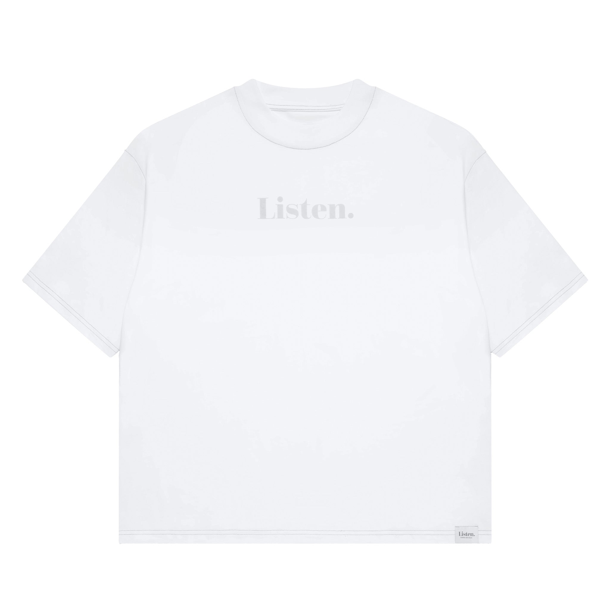 Contrast Stitch tee - White