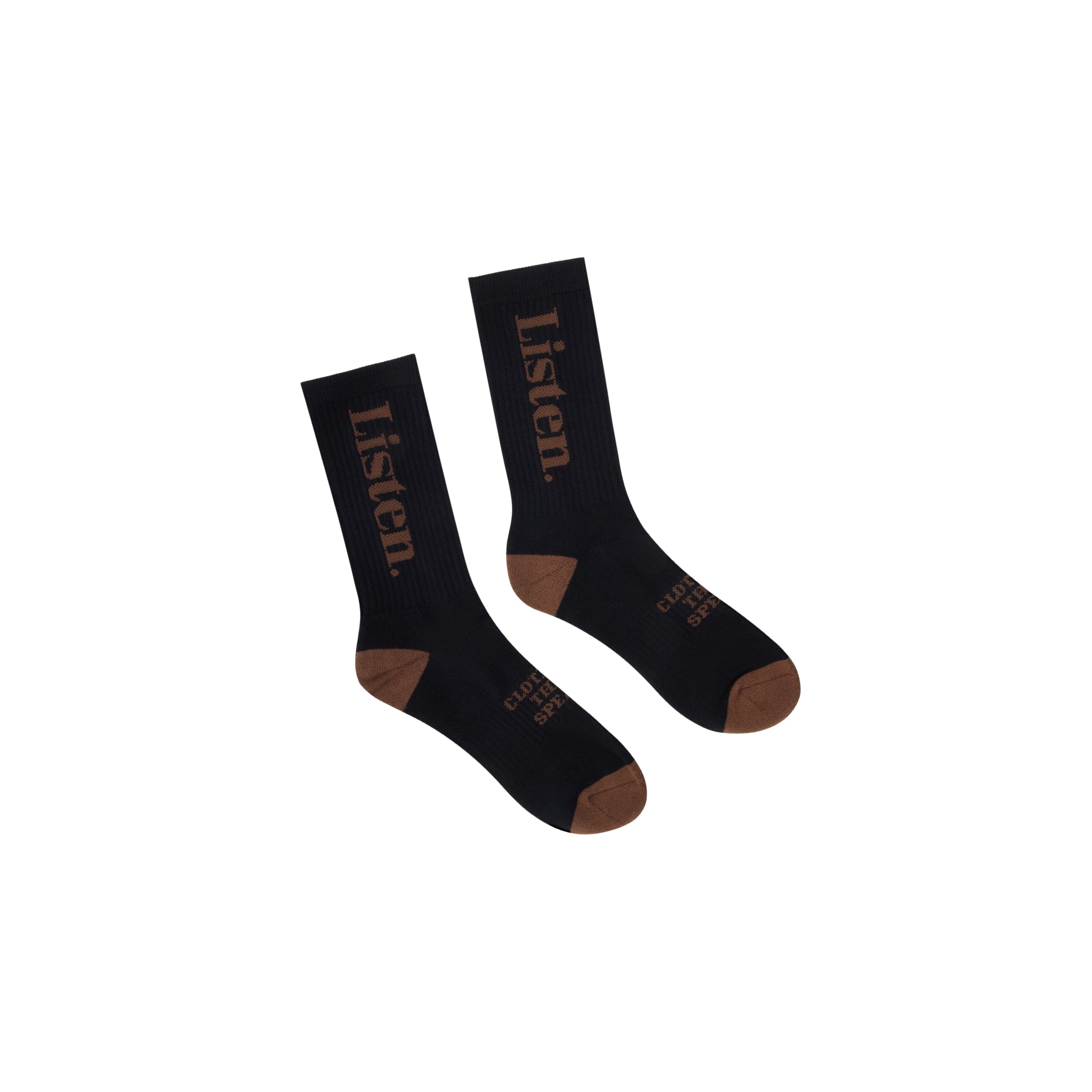 Listen Logo Socks - Black