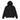 Silent Zip Through Hood - Black