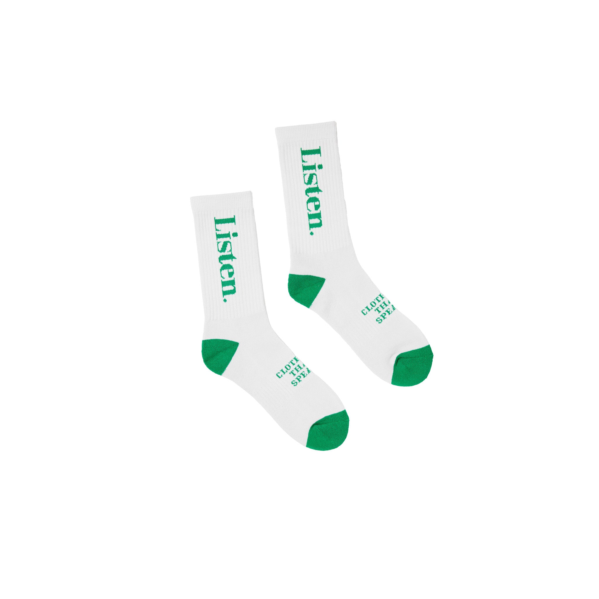 Listen Logo sock - Green