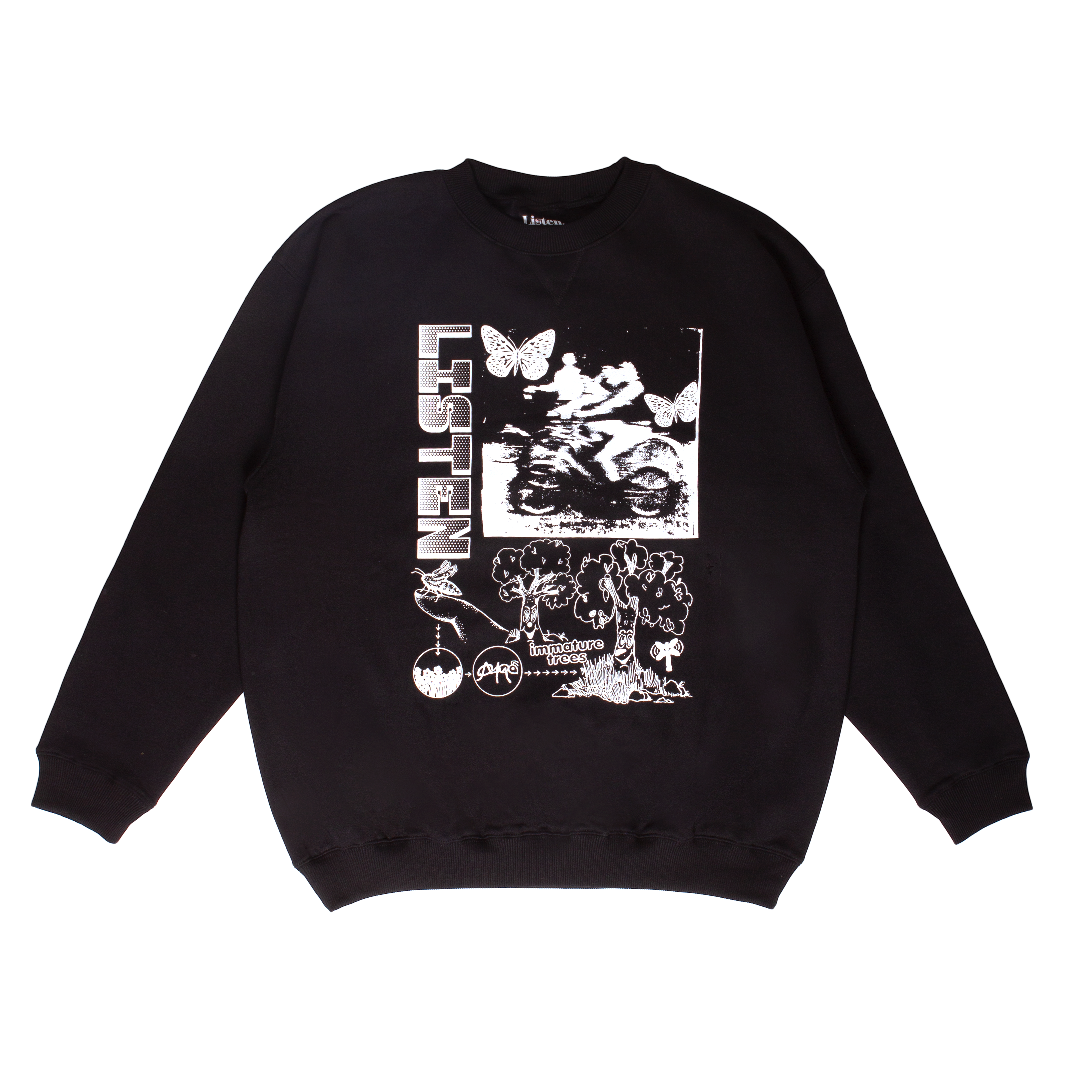 Life Cycle crew neck - Black